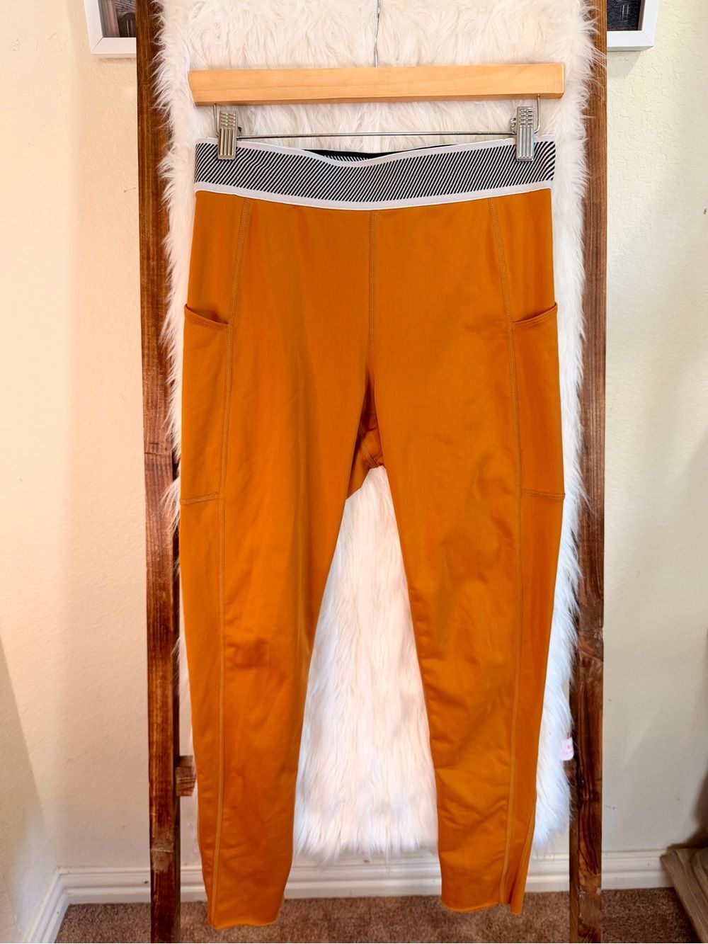 Free People Leggings with Striped Waistband